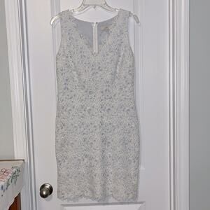 LOFT Sleeveless Lace Sheath Dress